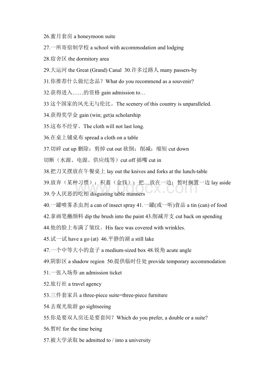 高二 模块8 Unit3 词组背诵和检测版最新Word格式文档下载.docx_第2页