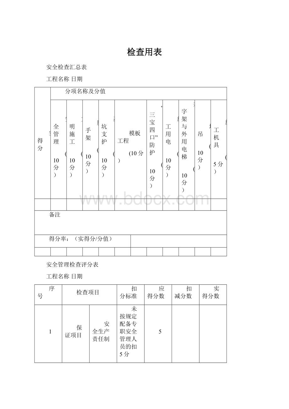 检查用表Word文档下载推荐.docx_第1页