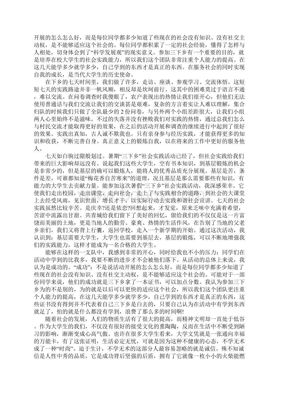 社会实践报告3000字新选版Word格式.docx_第2页