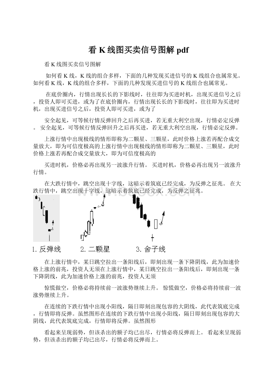 看K线图买卖信号图解pdf.docx