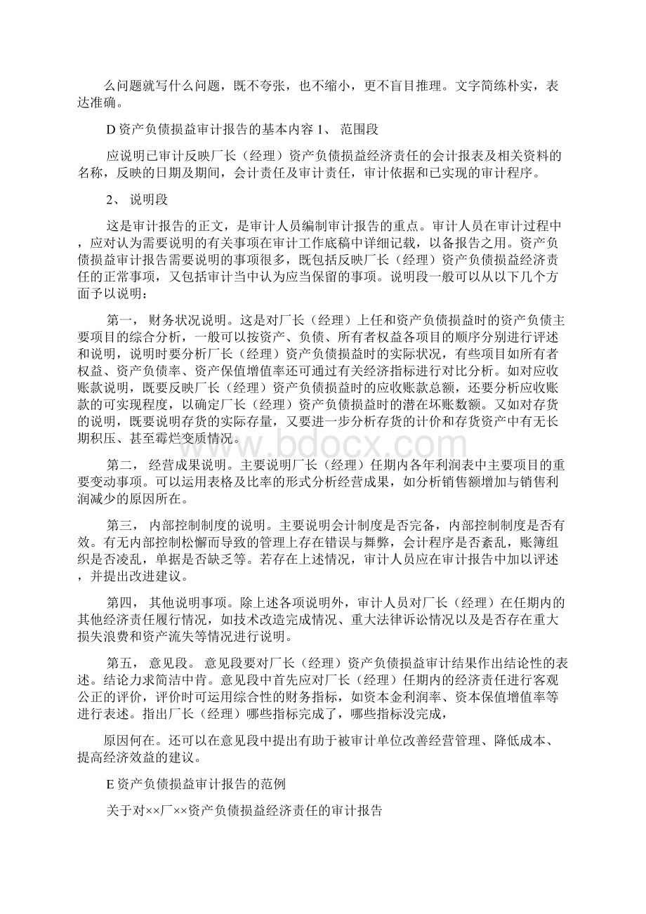 资产负债损益审计实施方案Word文档格式.docx_第2页