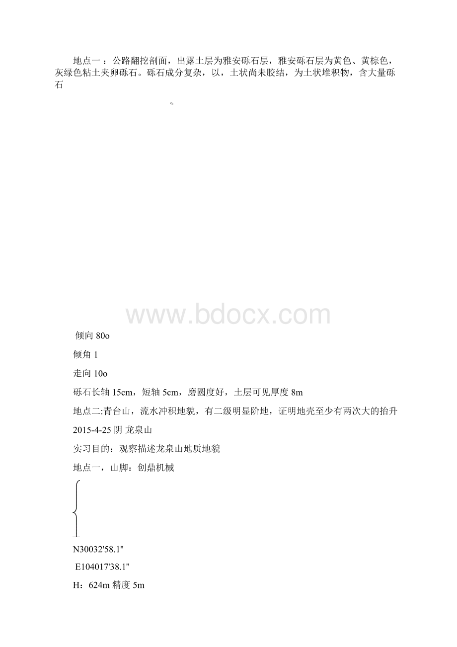 级地质地貌野外实习报告Word文件下载.docx_第2页