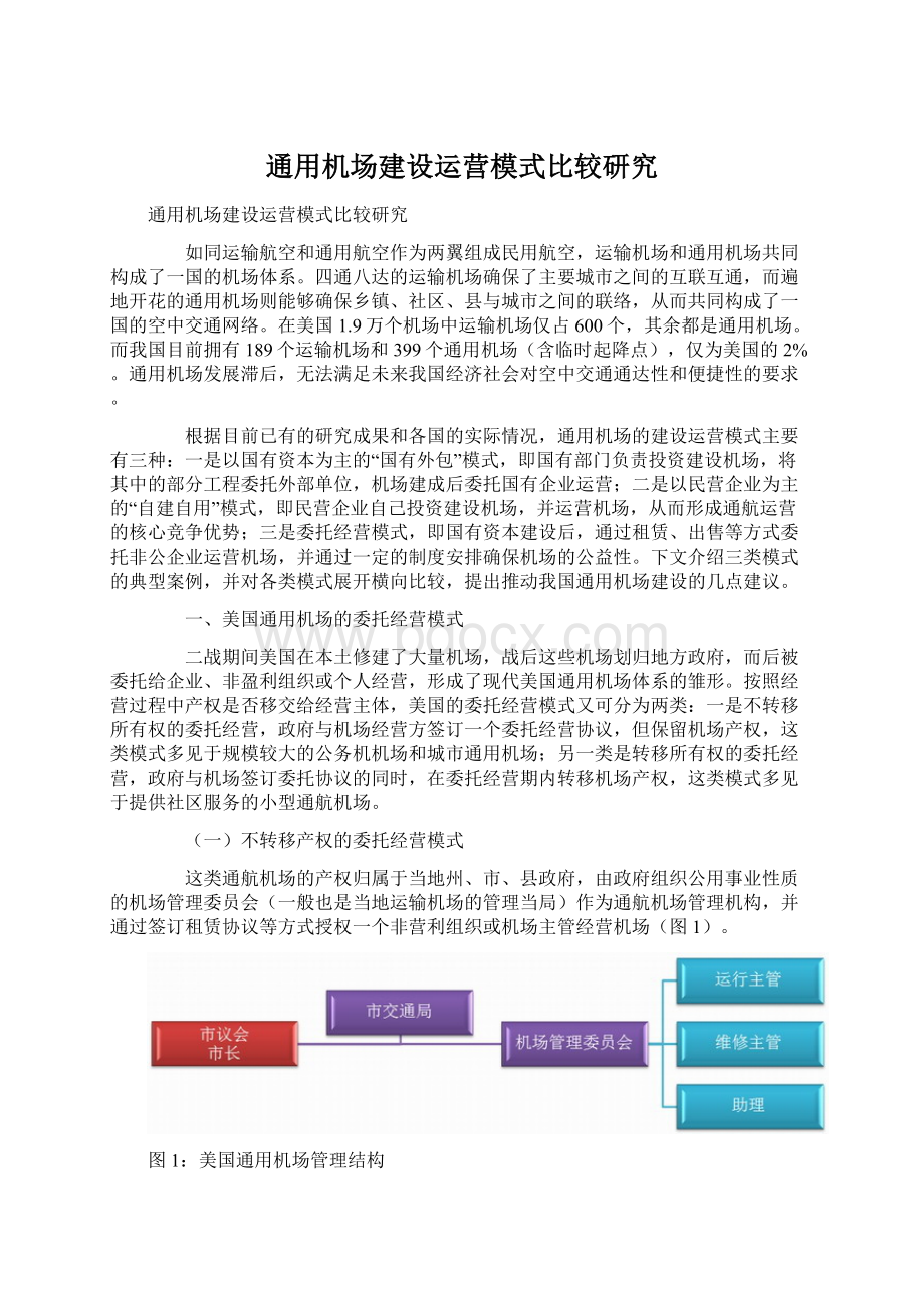 通用机场建设运营模式比较研究Word文档格式.docx_第1页