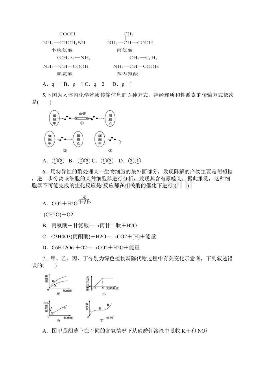 江西省南昌市铁路一中届高三月考生物.docx_第2页