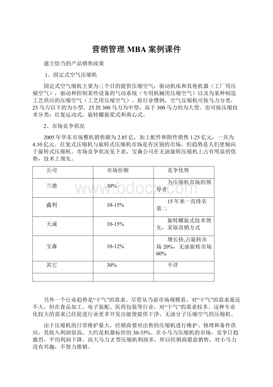 营销管理MBA案例课件Word文档格式.docx_第1页