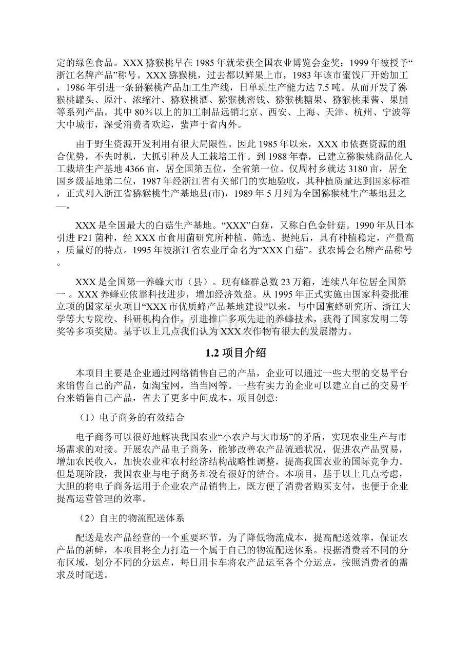 移动互联网+特色农产品电子商务应用创业计划书众筹精品.docx_第3页