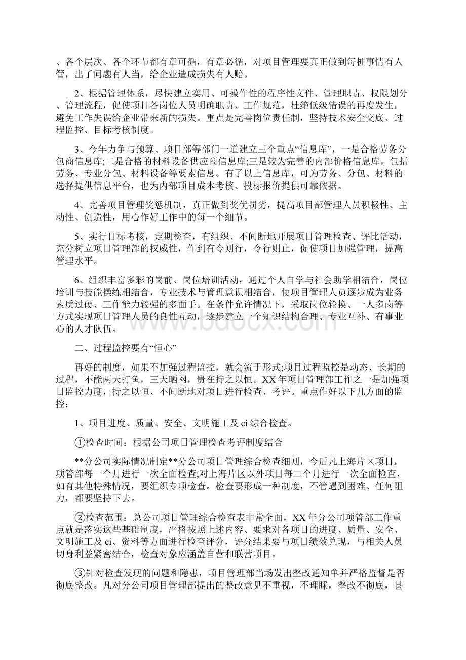 项目年度总结范文与项目年终工作总结4篇汇编文档格式.docx_第2页