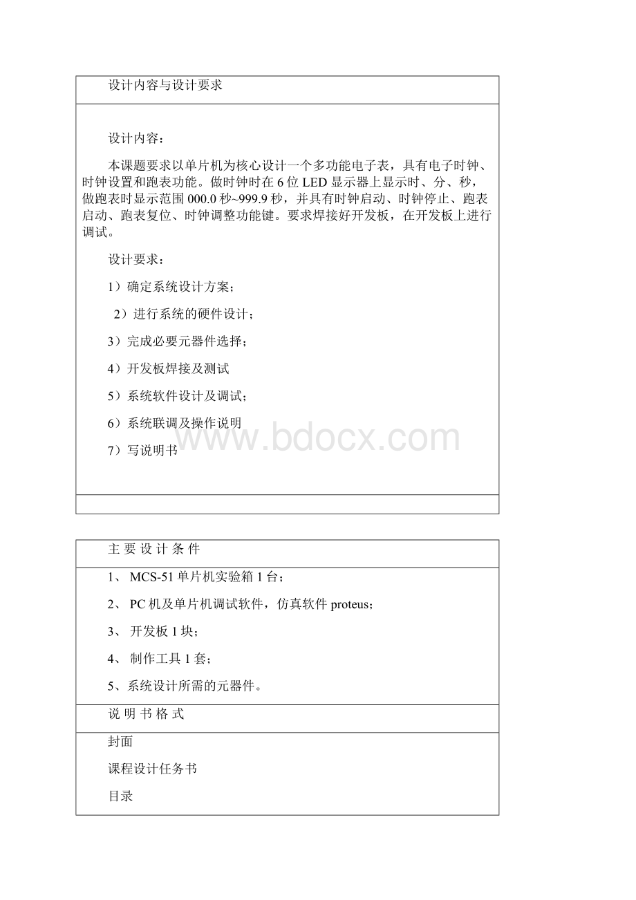 湖南工程学院单片机电子表 精品.docx_第2页