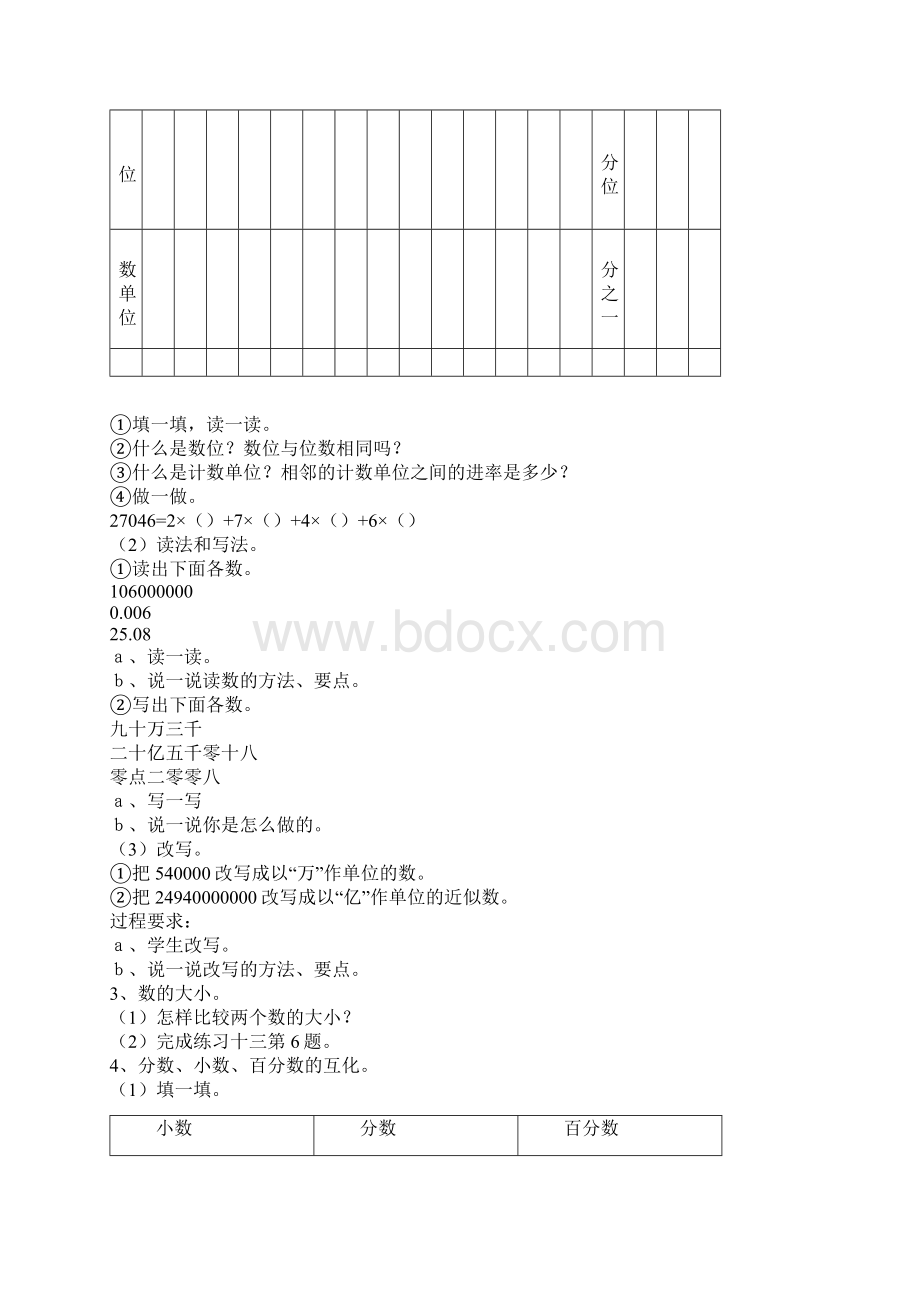 人教版新课标六年级下册数学教案六单元整理和复习Word文档下载推荐.docx_第2页