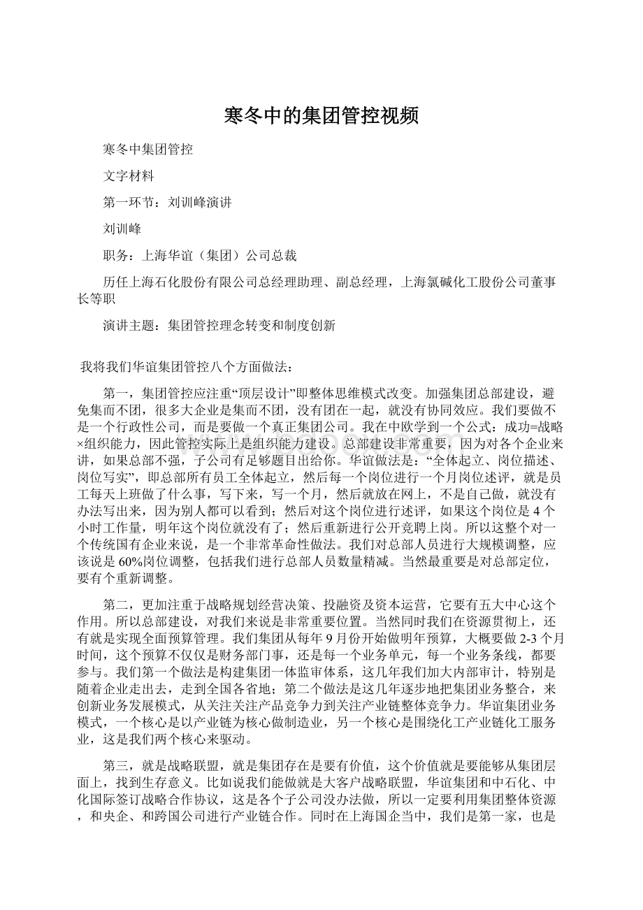 寒冬中的集团管控视频Word格式文档下载.docx