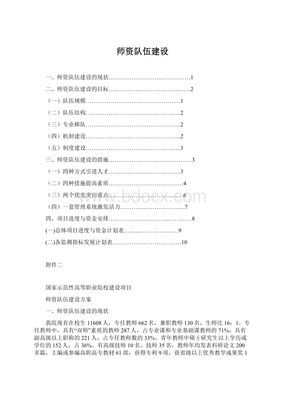 师资队伍建设.docx