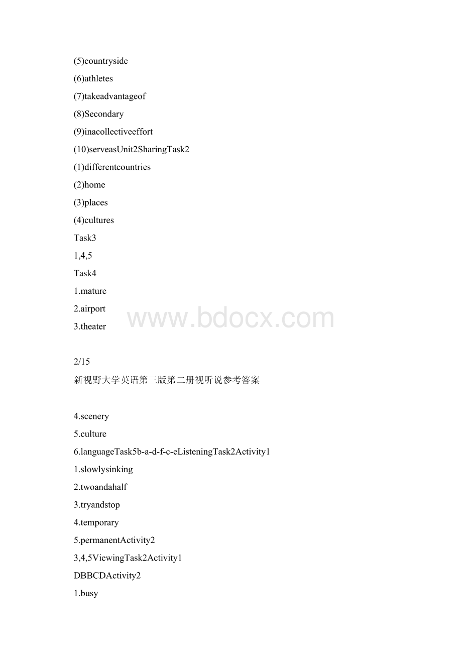 新视野大学英语第三版第二册视听说参考答案.docx_第3页