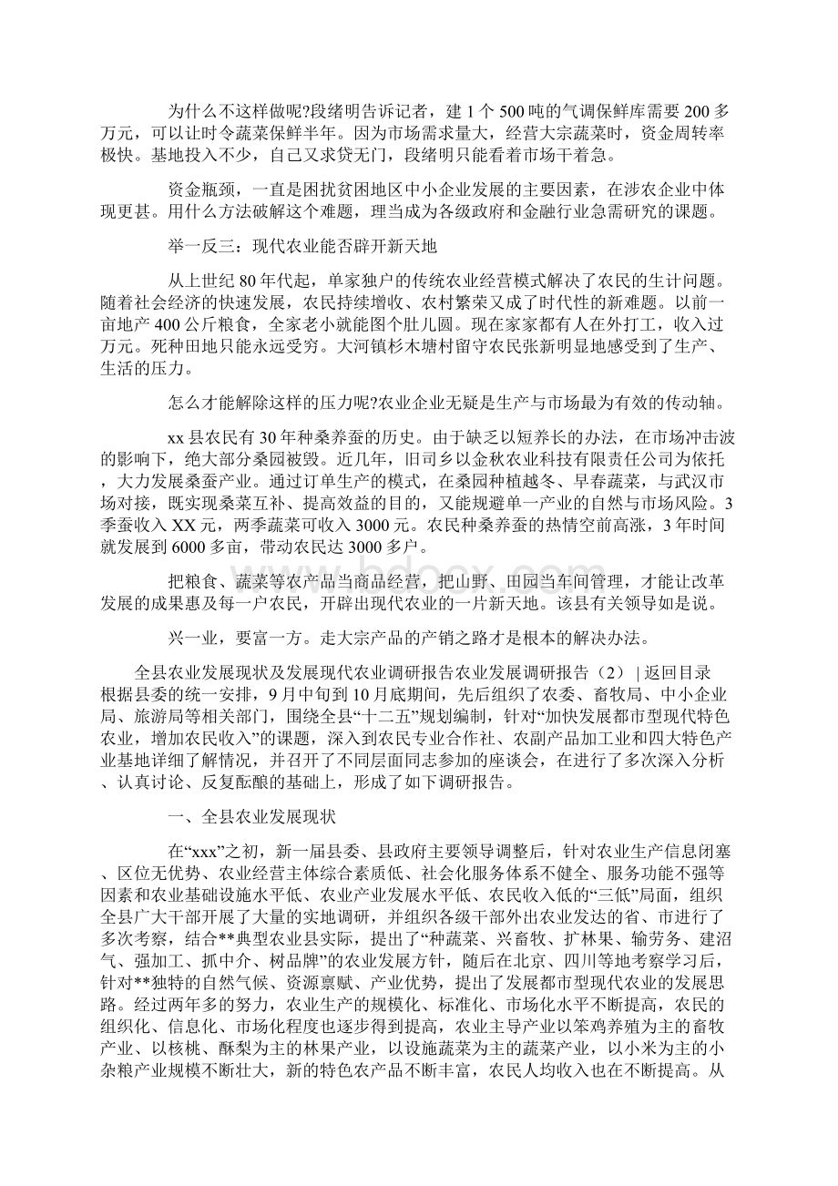 农业发展调研报告4篇.docx_第2页