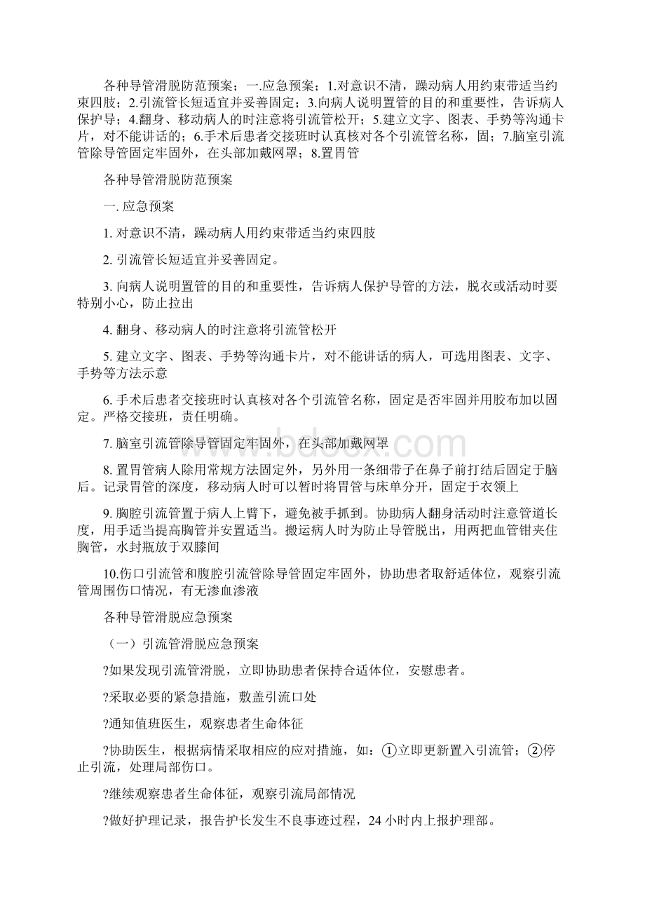 防止各类导管滑脱的预防措施精选.docx_第2页