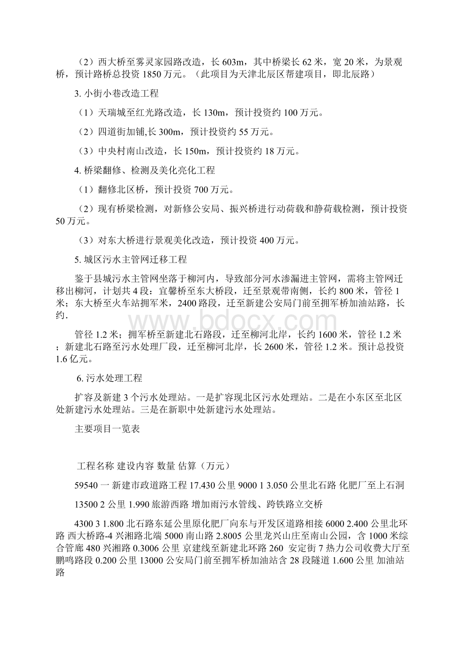 兴隆基础设施建设可研报告调研提纲Word文档格式.docx_第3页