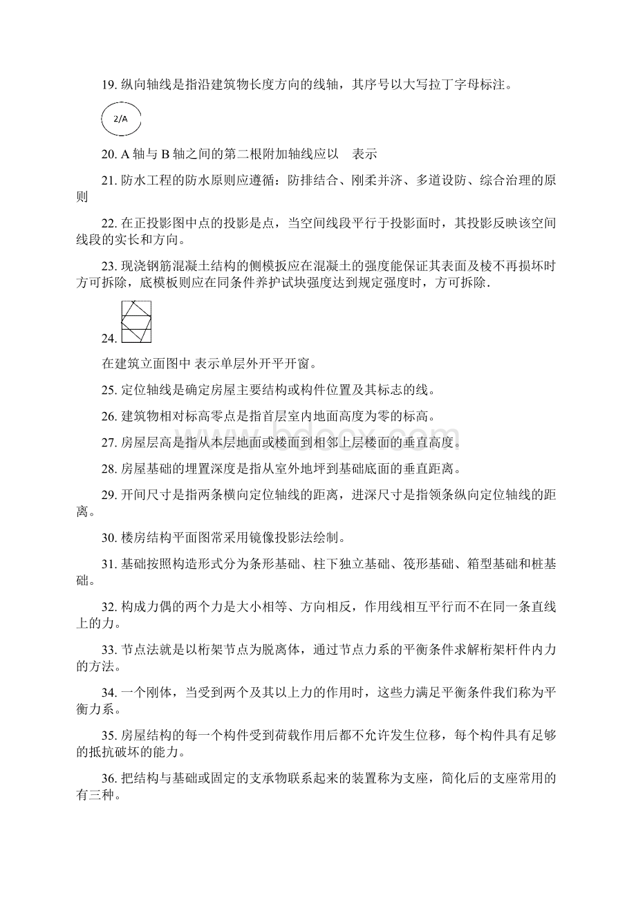 土建施工员历年考试复习题Word格式文档下载.docx_第2页