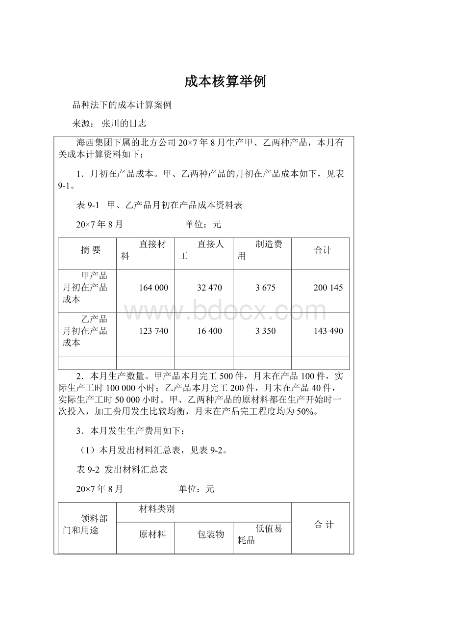 成本核算举例.docx_第1页