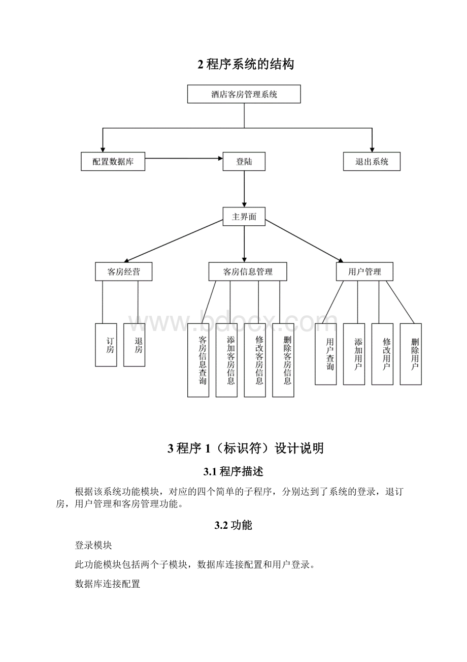 酒店客房管理系统项目详细设计规格说明书Word格式.docx_第3页