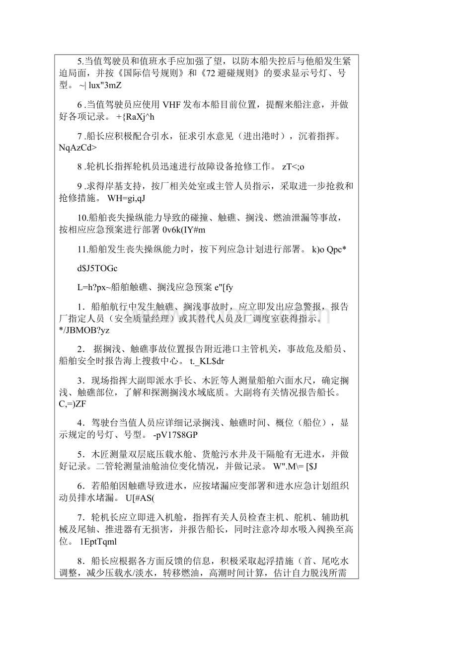 船舶各种应急预案及应急计划范本Word下载.docx_第2页