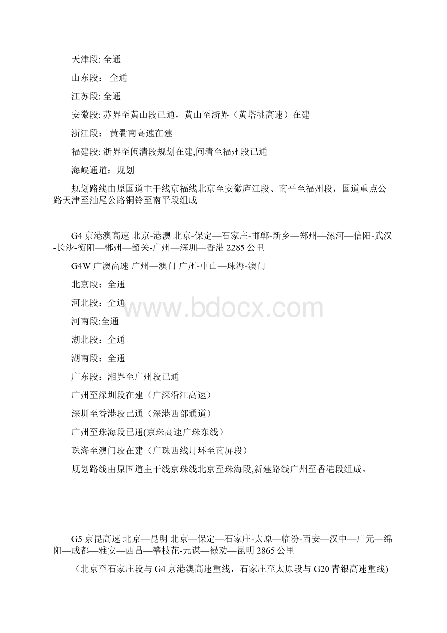 全国高速公路代码Word格式文档下载.docx_第2页