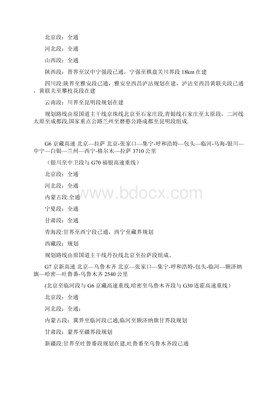 全国高速公路代码Word格式文档下载.docx_第3页