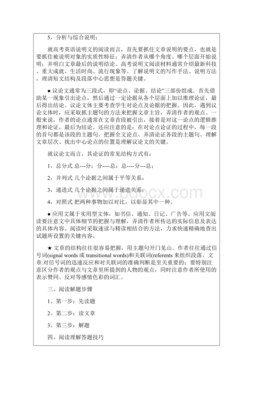 高考英语阅读理解练习附答案.docx_第2页