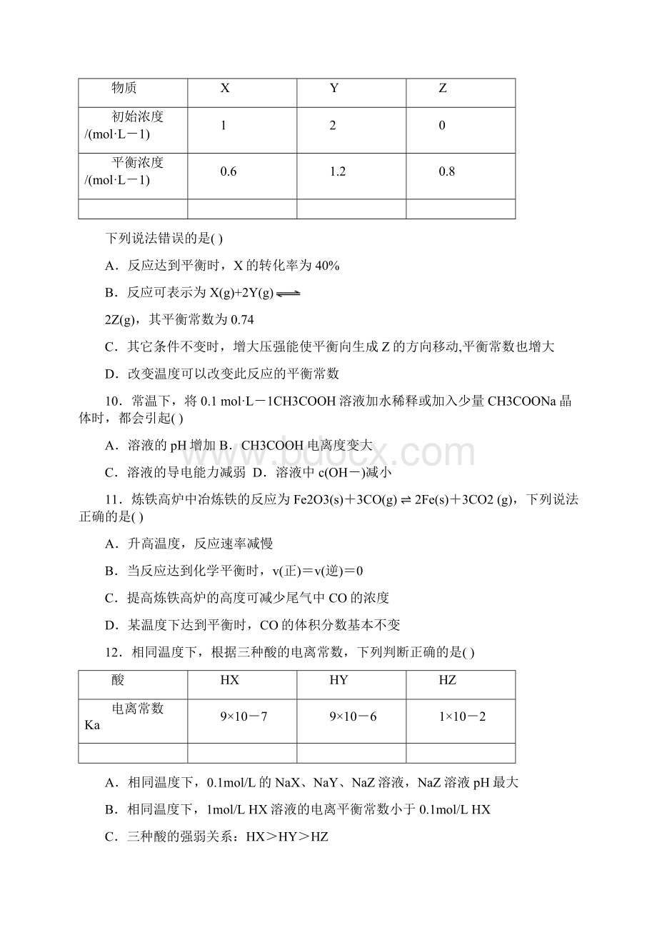 学年高二化学下学期期末考试试题新人教版文档格式.docx_第3页