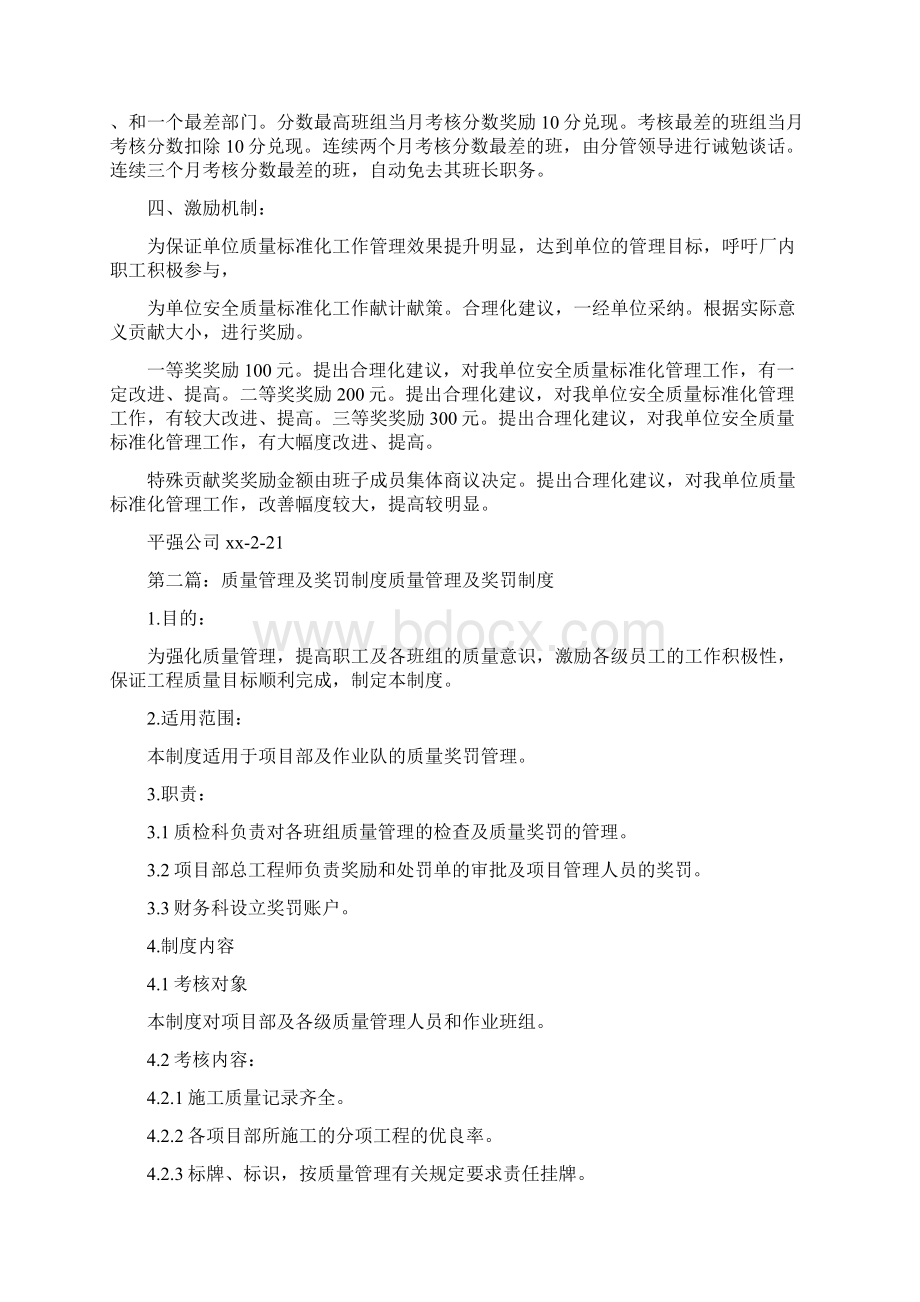 《质量标准化管理制度及奖罚规定》.docx_第2页