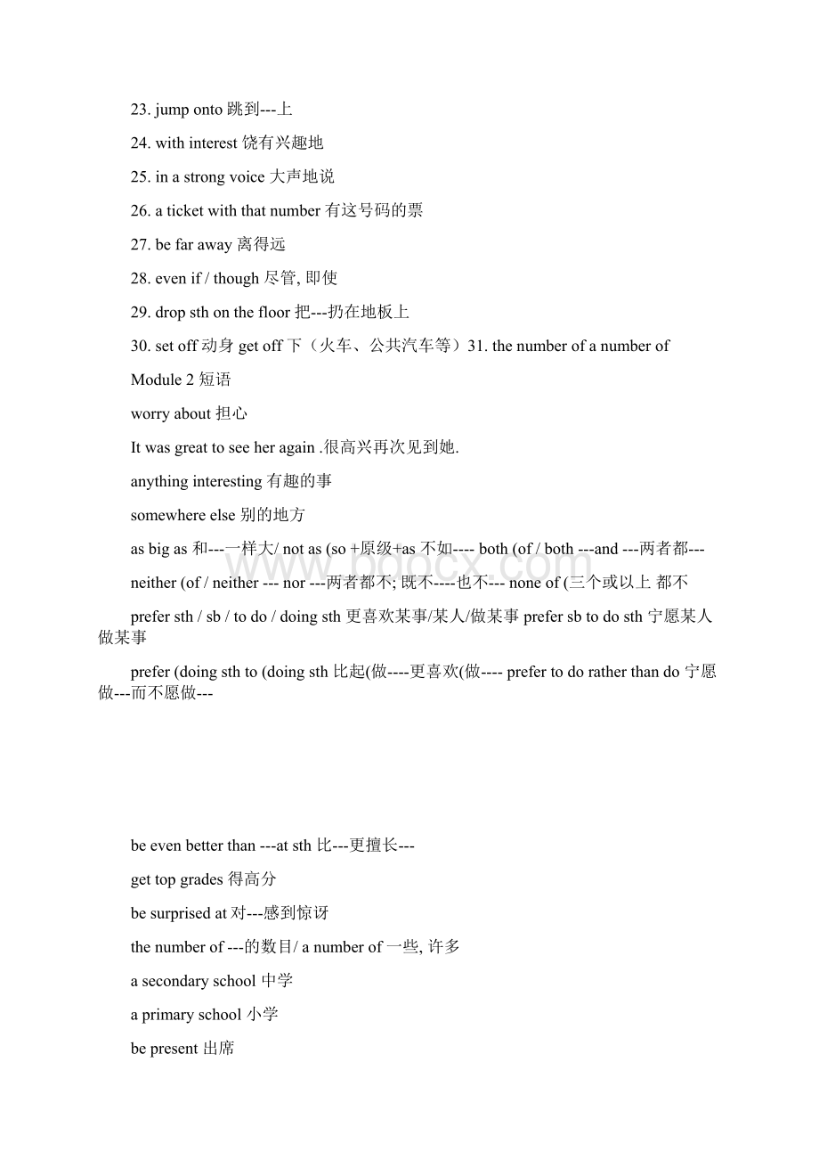 九年级英语外研版下M110短语精.docx_第2页