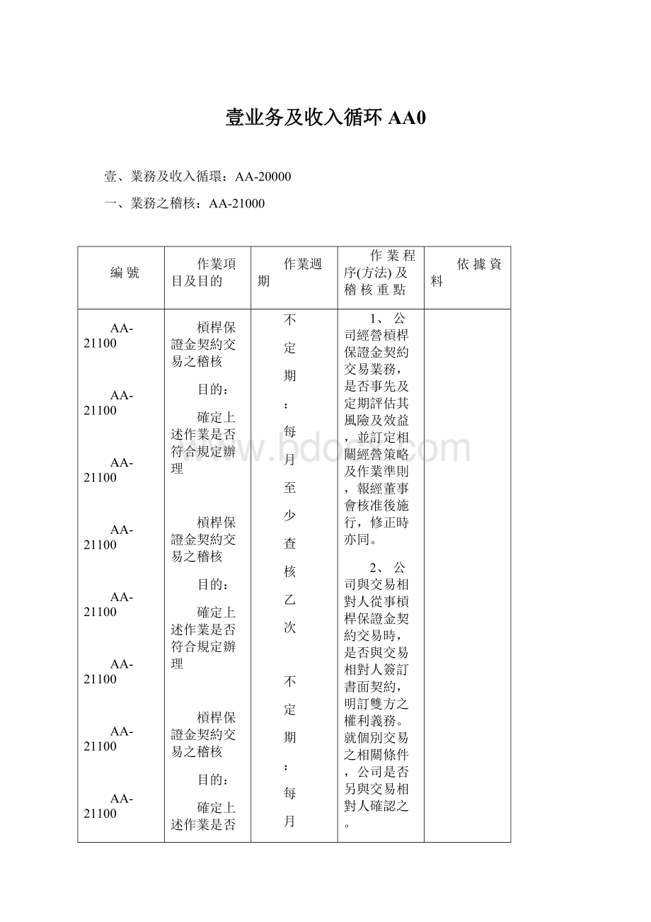 壹业务及收入循环AA0.docx_第1页