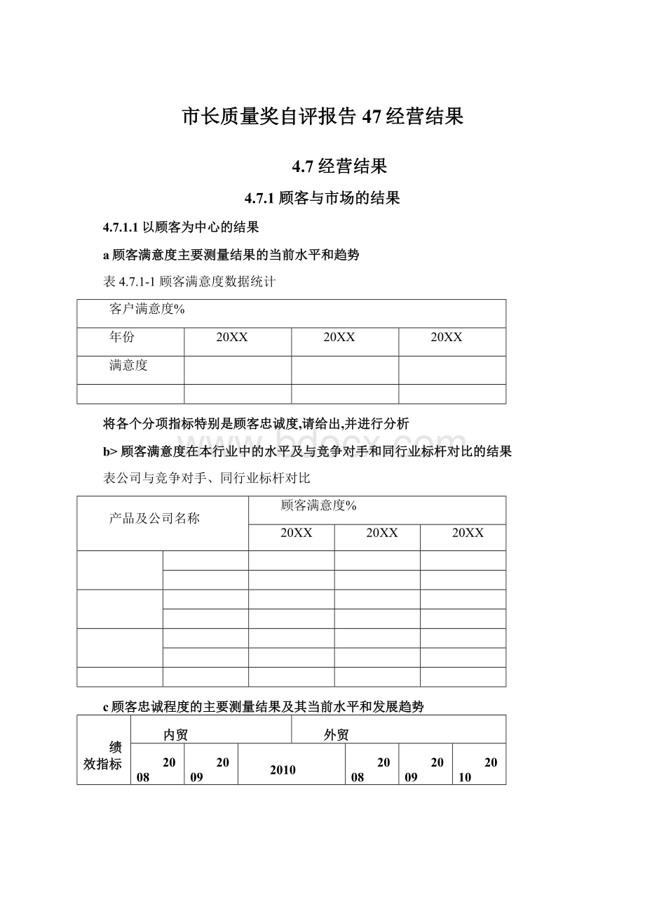 市长质量奖自评报告47经营结果Word格式文档下载.docx_第1页