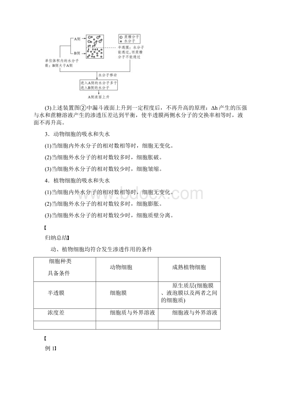 高中生物第三章细胞的代谢第二节物质出入细胞的方式第1课时学案浙科版120Word文档格式.docx_第3页