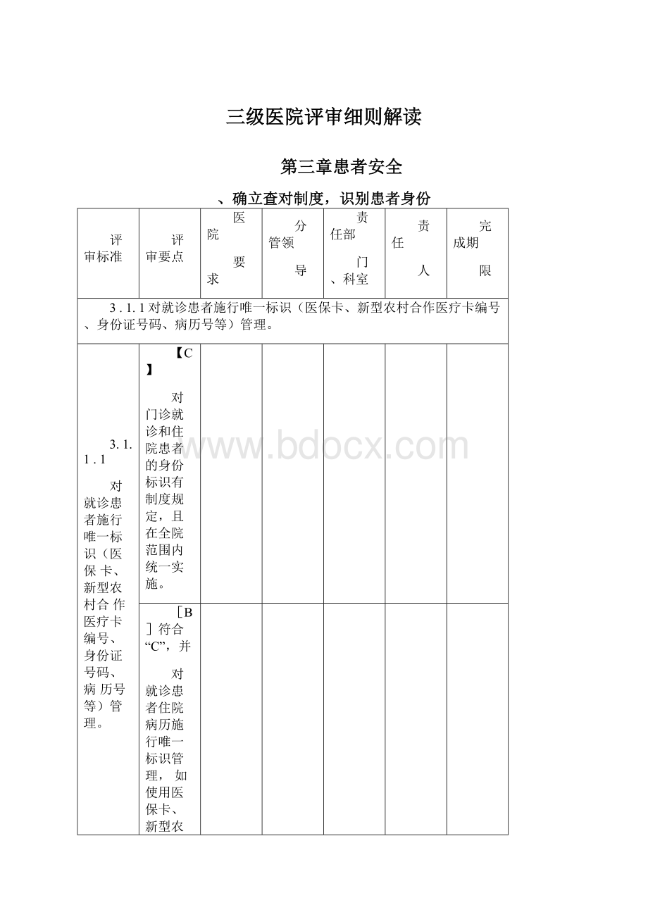 三级医院评审细则解读文档格式.docx