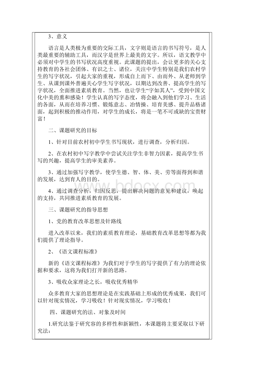 农村中学生书写状况的现状与分析的结题报告.docx_第2页