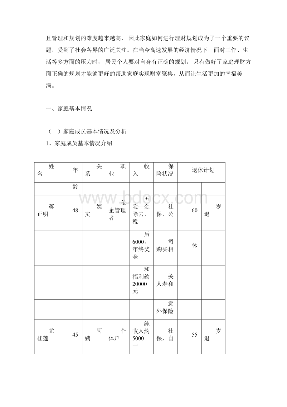 家庭理财规划方案.docx_第2页