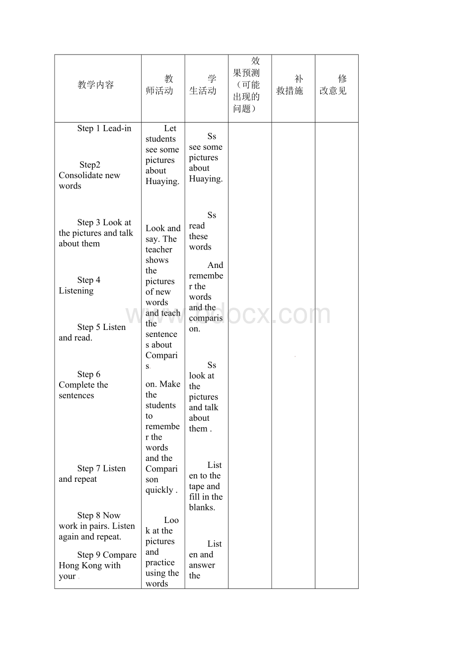 最新外研版初中英语九年级上册 Unit 1 Its taller than many other buildings公开课教学设计.docx_第2页