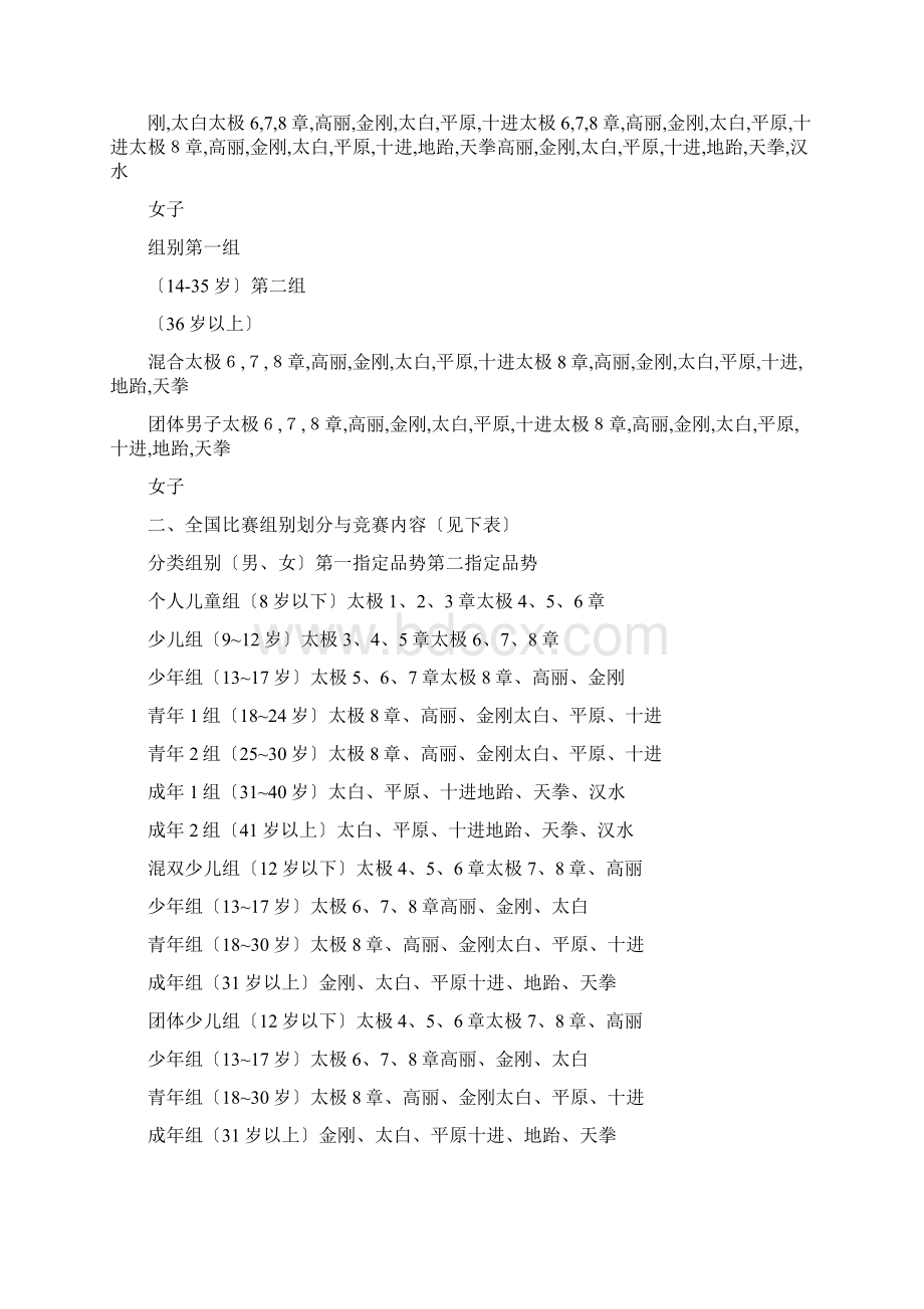 跆拳道品势比赛规则最新Word文档格式.docx_第3页