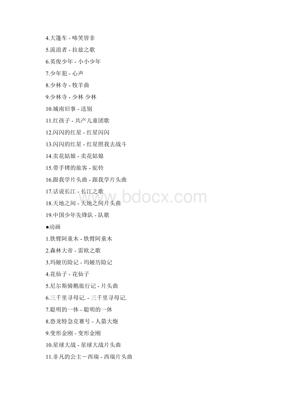 代的部分电影歌曲Word文件下载.docx_第3页