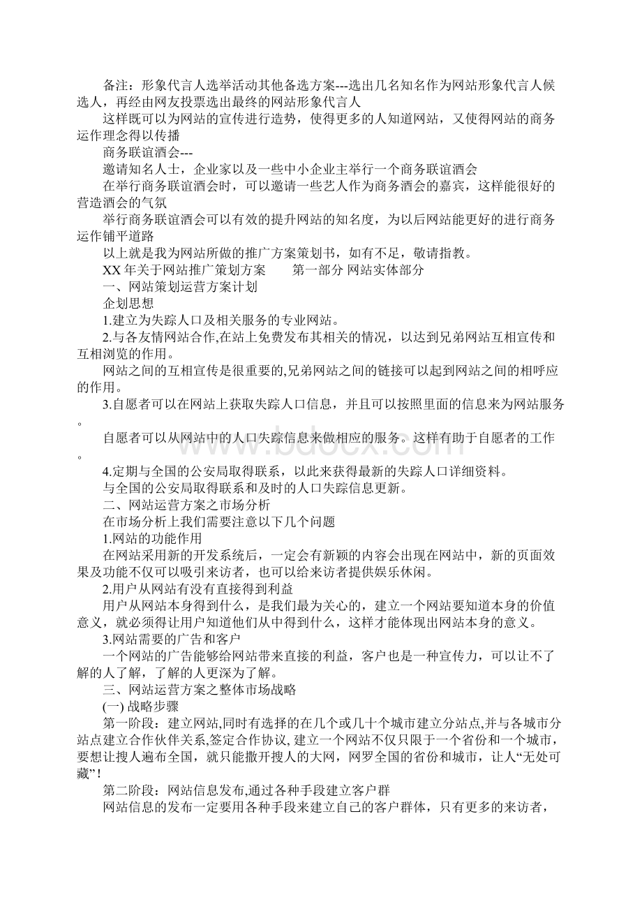 XX年关于网站推广策划方案.docx_第3页