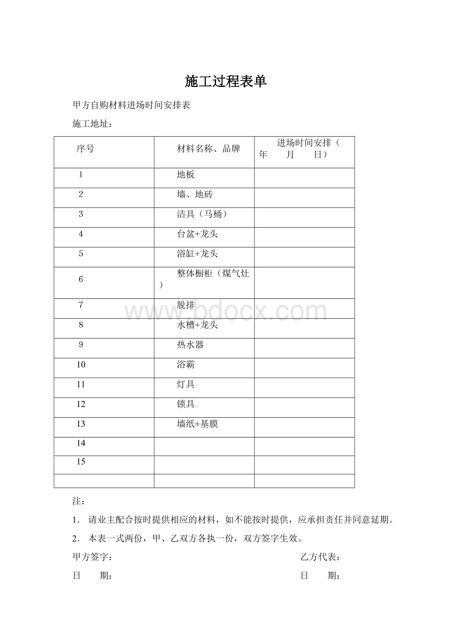 施工过程表单.docx_第1页