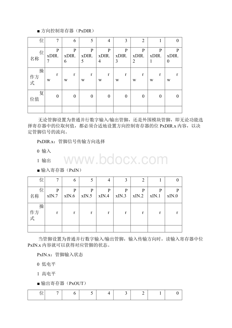 并行数字输入输出端口的使用4文档格式.docx_第3页