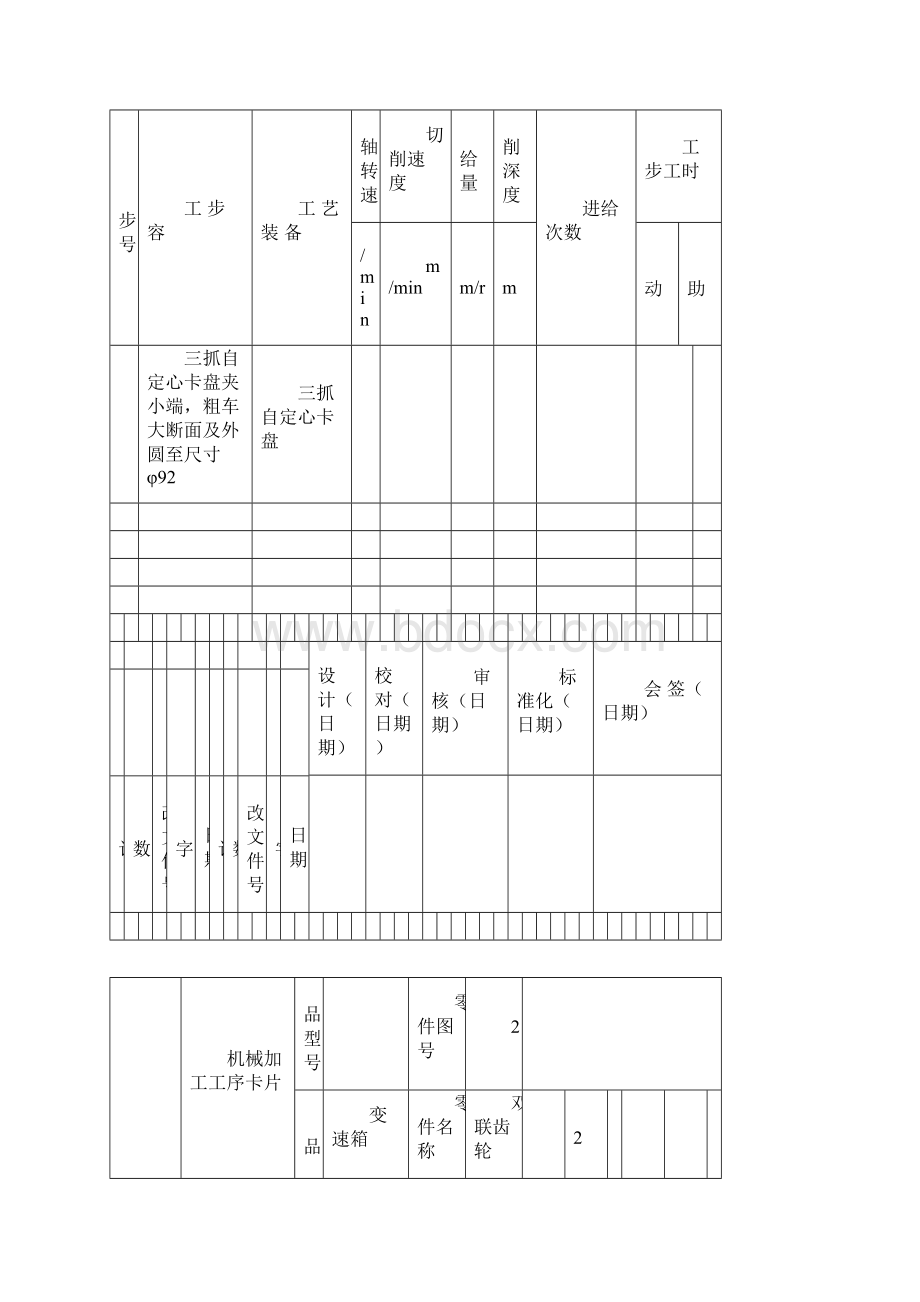 双联齿轮加工工序卡.docx_第2页