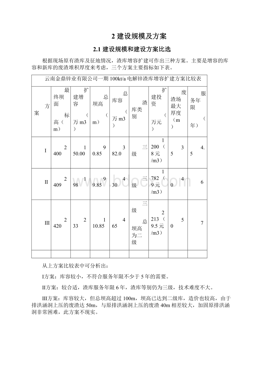 一期10万吨年电解锌渣库增容扩建工程项目可行性研究报告.docx_第3页