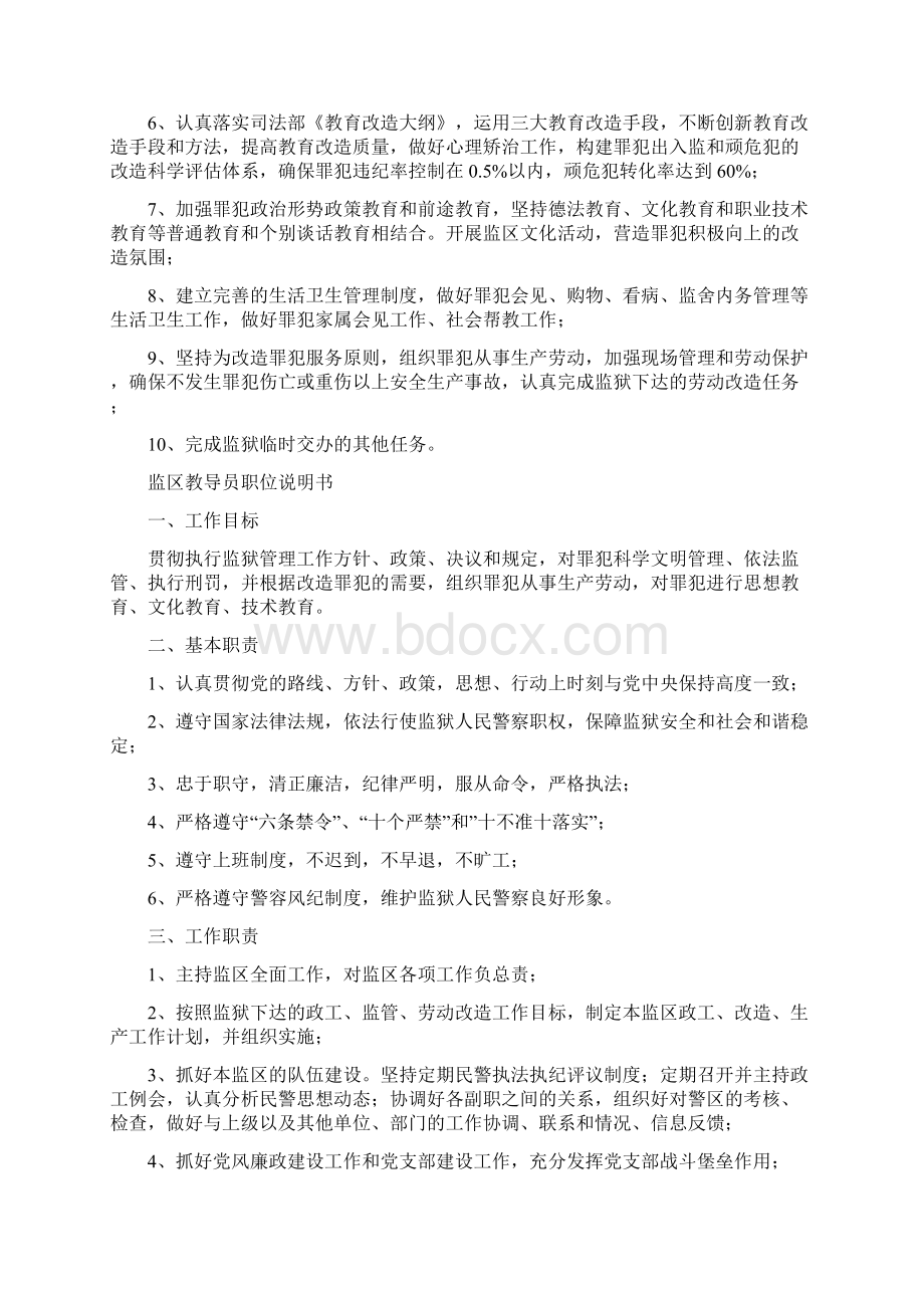 监区岗位职责大全Word文件下载.docx_第2页