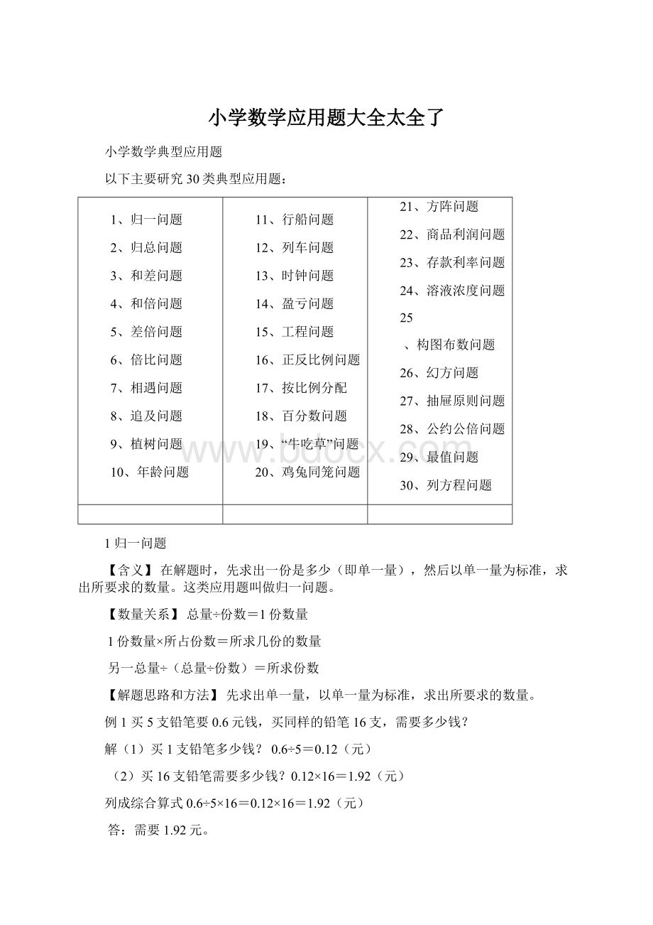 小学数学应用题大全太全了.docx_第1页