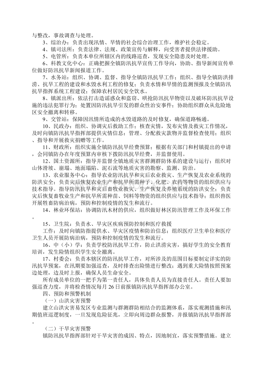 防汛应急预案模板Word文档下载推荐.docx_第2页