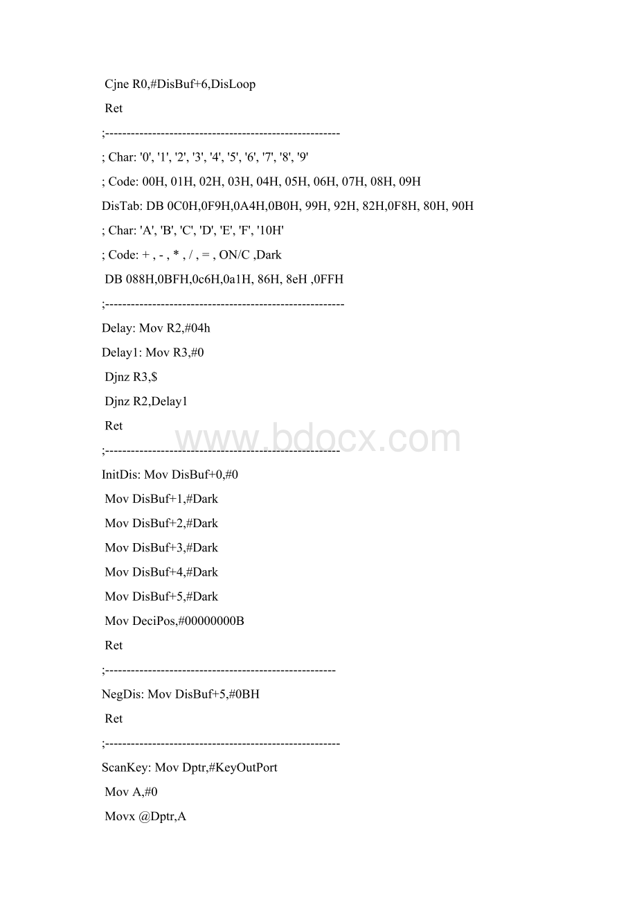 基于单片机双字节简易计算器程序设计.docx_第3页