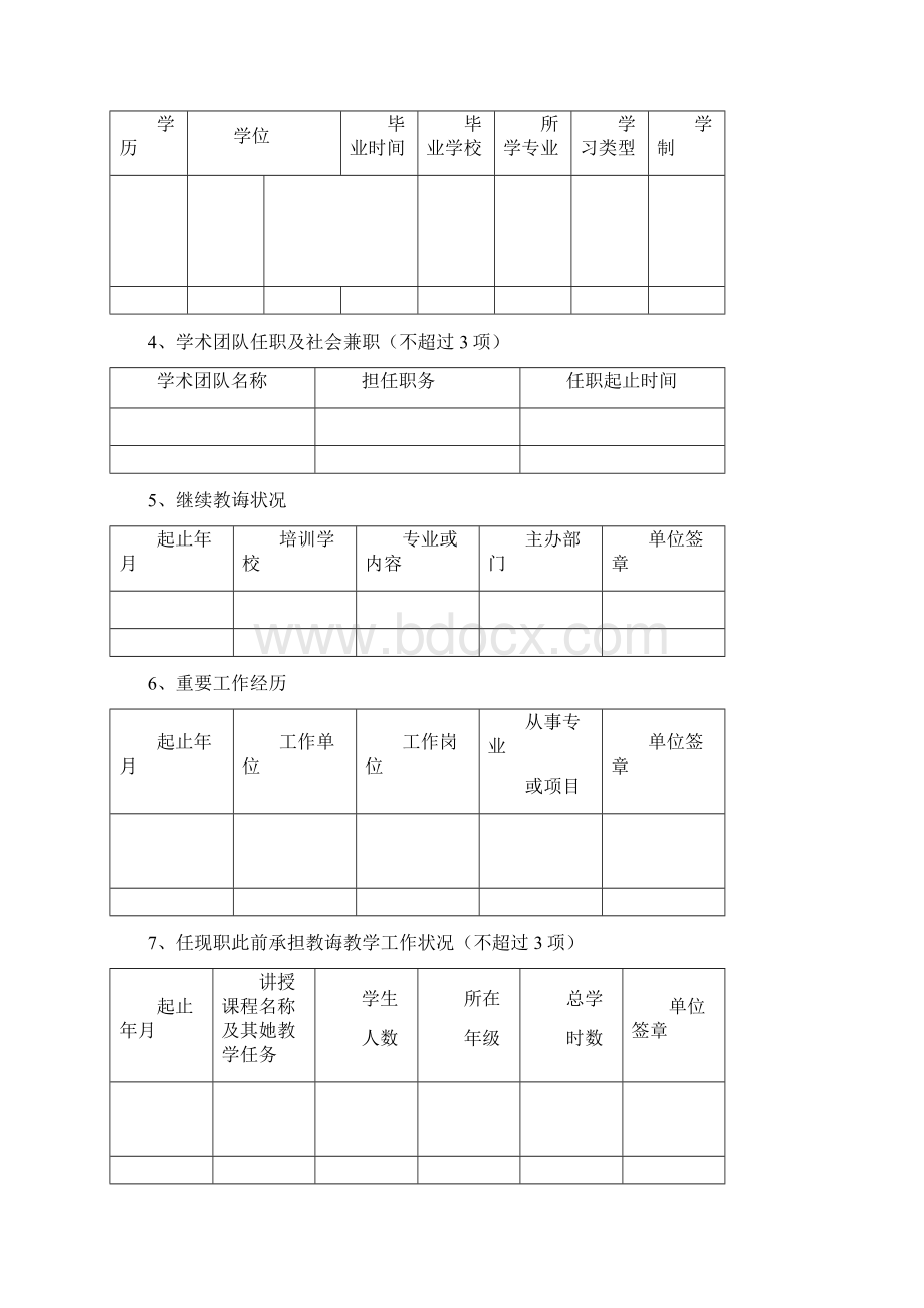新版湖南省中小学教师系列专业技术职称职务评审表.docx_第3页