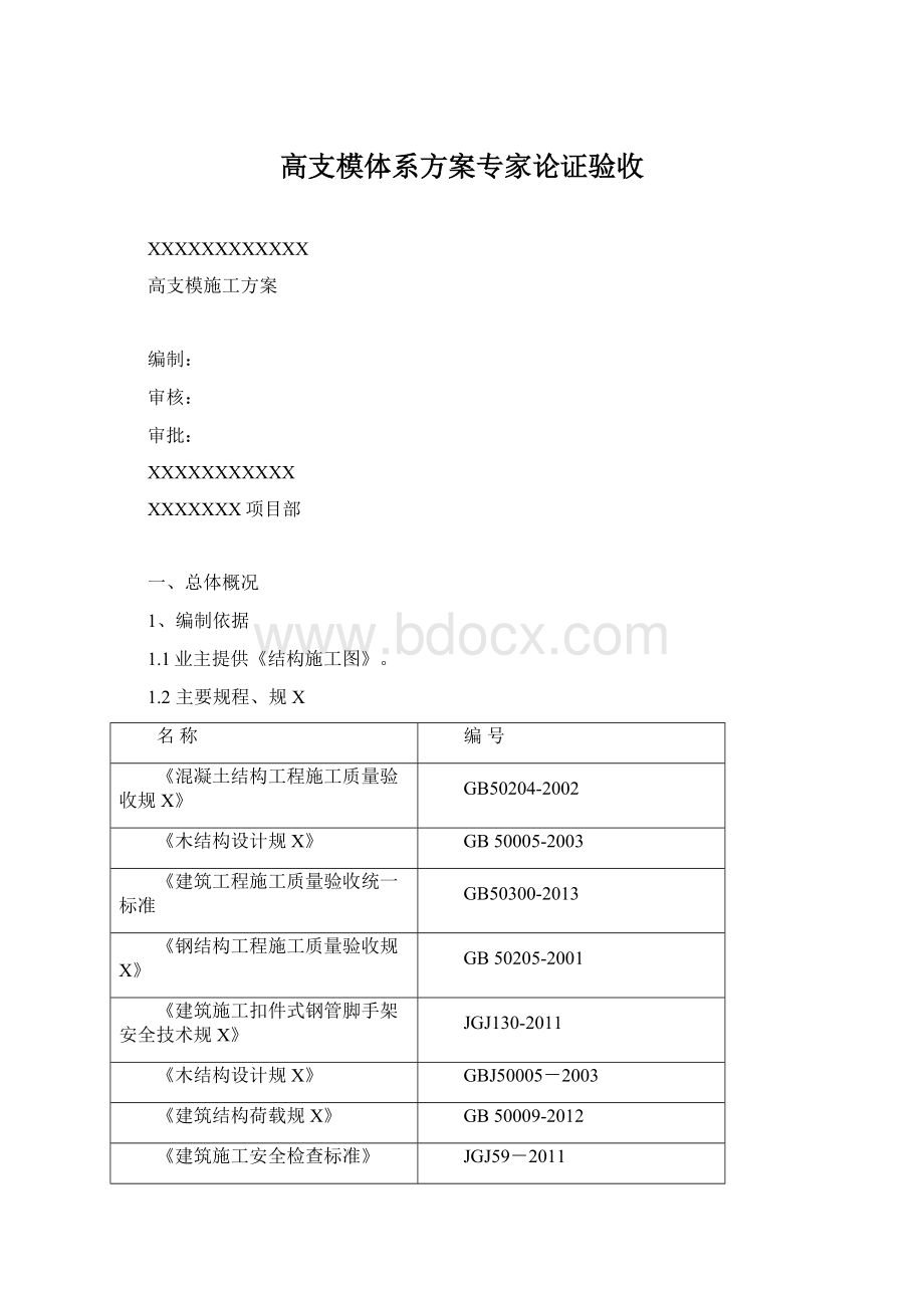 高支模体系方案专家论证验收.docx_第1页