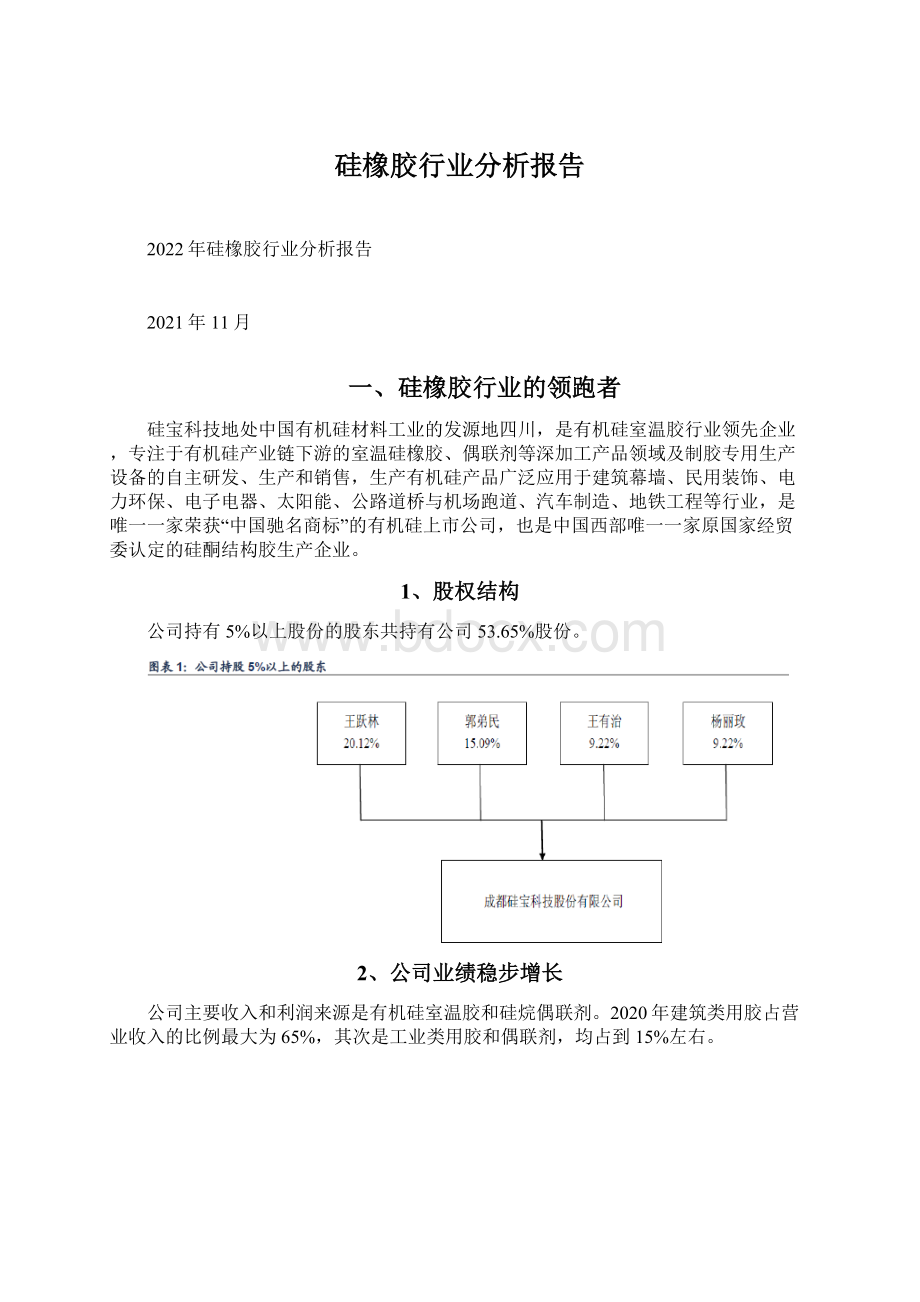 硅橡胶行业分析报告Word文档格式.docx